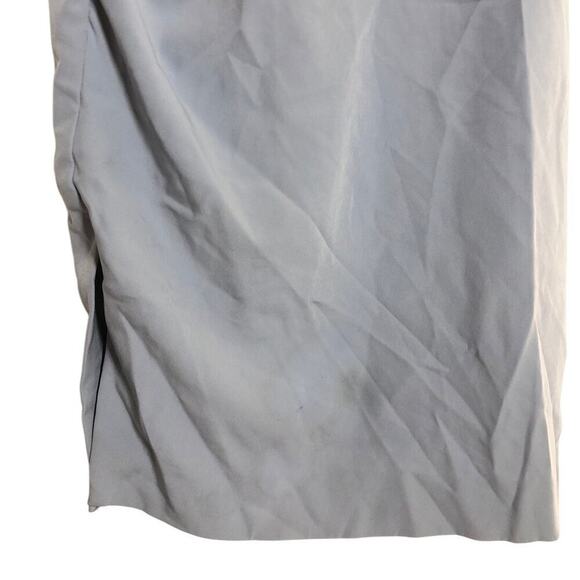 Milly Cloud Sherry Dress Sleeveless Side Ruched Knee Length Sheath Light Blue 6 - Picture 6 of 9
